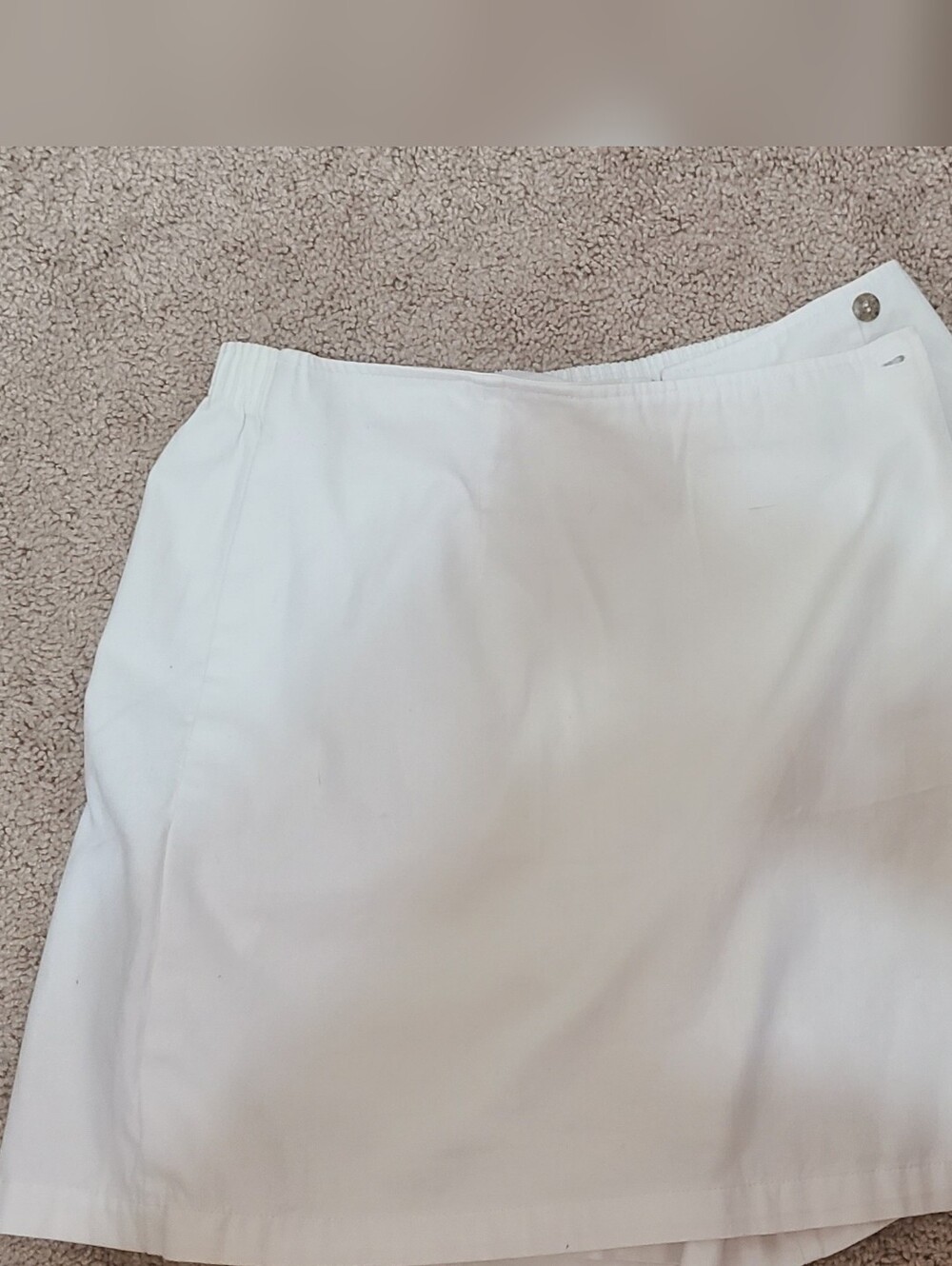 White Mini Skort - Clean & Classic